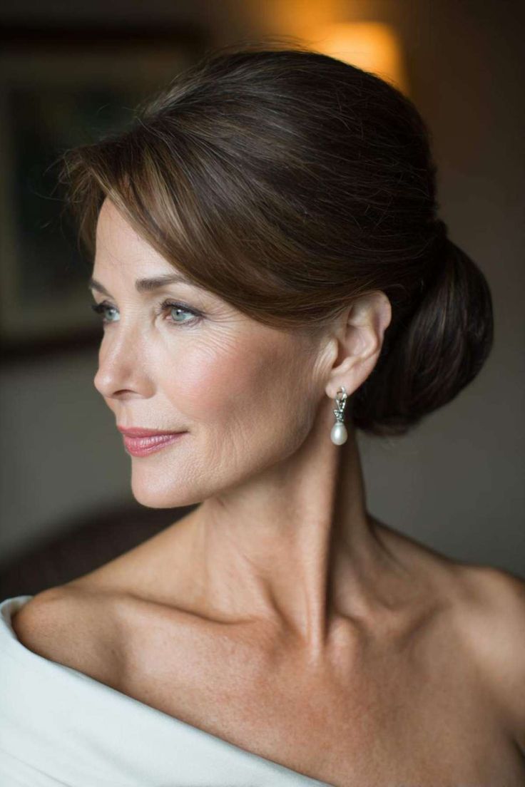 Maquillage élégant pour la mère de la mariée lors d'un mariage